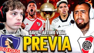 CHARLA CON ARTURO VIDAL PREVIA RIVERCOLO COLO LIBERTADORES FUTBOL EUROPEO [upl. by Tilney228]