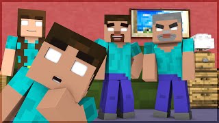 Minecraft A FAMÍLIA DO HEROBRINE BUILD BATTLE [upl. by Larred773]