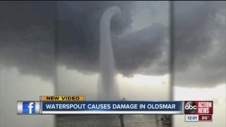 EXTREME WEATHER  Waterspout in Tampa Bay [upl. by Yenohtna]