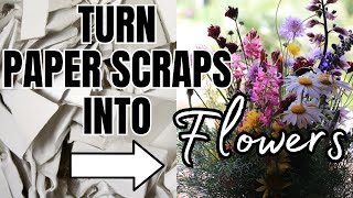 Turn Trash Into Treasure Learn How To Make Blooming Seed Paper Flowers [upl. by Aninahs]