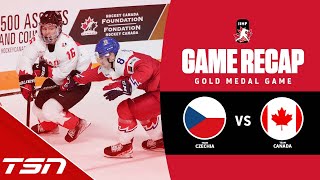 Czechia vs Canada  2023 World Juniors Highlights [upl. by Cybil229]