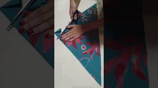 Easy umbrella skirt cutting ✂️👗 music bollywood trending trendingshorts shorts sewing diy [upl. by Ylle]