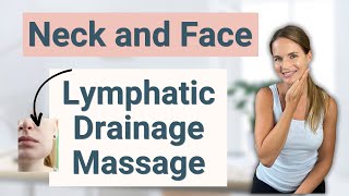 Lymphatic Drainage Massage for Face Head amp Neck Swelling or Lymphedema  By a Lymphedema Therapist [upl. by Nyloc861]