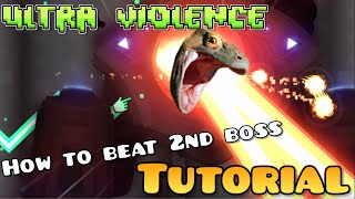 How to beat the 2nd boss in Ultra violence  Geometry dash tutorial [upl. by Weir]