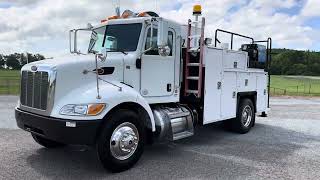 2014 PETERBILT 337 MECHANICS TRUCK CRANE COMPRESSOR WELDER SERVICE UTILITY TRUCK FOR SALE [upl. by Arnoldo18]