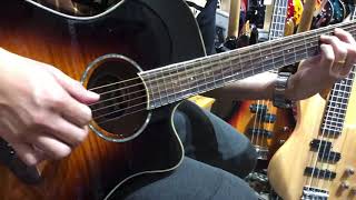 Yamaha APX600FM Flame Maple Top AcousticElectric Guitar Demo [upl. by Orland270]