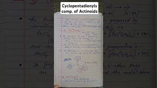 Mscchemistry Topic Cyclopentadienyls comP Of actinides rajatvats21Education HANDWRITTENNOTES [upl. by Eetsud]