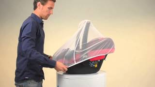 MaxiCosi  How to install the Mosquitonet baby car seats [upl. by Ellevehs]