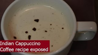 Indian Cappuccino Coffee at home Beaten Coffee recipe exposed [upl. by Ehrsam144]