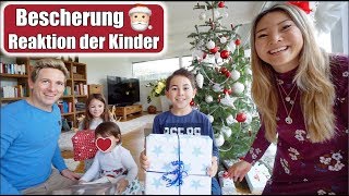 Geschenke auspacken 😍 Reaktion der Kinder  Bescherung Heiligabend Weihnachten 2018  Mamiseelen [upl. by Depoliti]