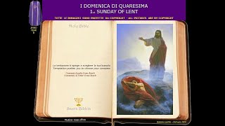 1332 – I DOMENICA DI QUARESIMA Vangelo b – 1st SUNDAY OF LENT Gospel b [upl. by Maccarthy863]