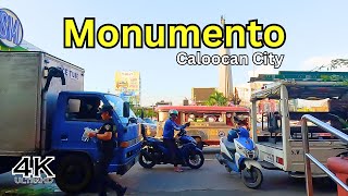 Exploring Monumento Caloocan  Afternoon Walk Tour in Monumento  4K [upl. by Seiber]