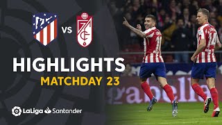 Highlights Atletico Madrid vs Granada CF 10 [upl. by Tempa]