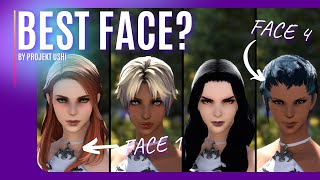 FFXIV Endwalker Best Face for 👩 Hyur Highlander Female Guides for all faces in description [upl. by Teragramyram]