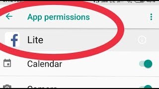 Fix Facebook Lite Problem Solve  And All Permission Allow Facebook Lite in Xiaomi Redmi Note 5 Pro [upl. by Ithnan363]