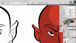 Ultimate Inking and Coloring Tutorial for Adobe Illustrator short version [upl. by Hceicjow583]