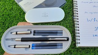 Best Calligraphy Fountain Pen Set  PARKER Vector Standard Calligraphy CT Fountain Pen [upl. by Gordy]