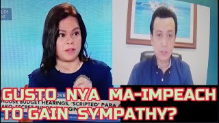 VP SARA Duterte gusto ma impeach to gain sympathy again Sen Trillanes comments [upl. by Holt]