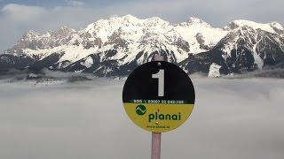 ⛷ Schladming  Skifahren in den Wolken der Planai [upl. by Tergram755]