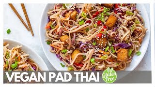 Best Pad Thai  Easy Vegan Pad Thai gluten free shorts [upl. by Ekeiram]