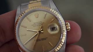 Rolex Oyster Perpetual Datejust 16233 SSYG [upl. by Shep]