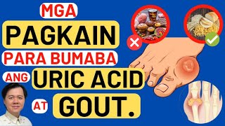 Mga Pagkain Para Bumaba ang Uric Acid at Gout By Doc Willie Ong [upl. by Nyltiak]