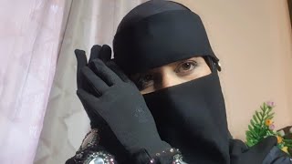 how to wear without pin hizab niqab with gloves with 👓 glass [upl. by Eveneg]