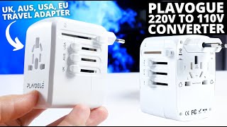 PLAVOGUE 220V to 110V Voltage Converter and Travel Adapter REVIEW [upl. by Schubert76]