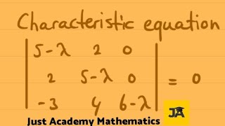 EigenValues amp Eigenvectors 3x3 Matrix  By AC Okocha [upl. by Aniroc]