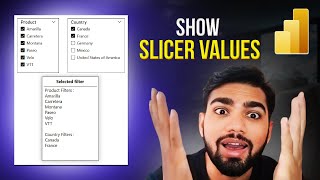 Display SELECTED Values From MULTIPLE Slicers [upl. by Diego]