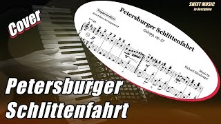 Petersburger Schlittenfahrt by Richard Eilenberg  Accordioncover with sheet musicNoten [upl. by Thurston]