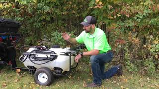 Workhorse Sprayers Pull Behind Trailer Sprayer With Boom Review [upl. by Georgeanne]