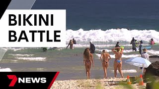 Gold Coast afire with debate over banning Gstring bikinis in the streets  7 News Australia [upl. by Retsevlis]