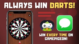 How to ALWAYS Win Darts on GamePigeon  iMessage Games 2024 [upl. by Ahtimat990]