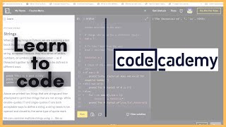 Learn Coding With Codecademy  How to Use CodeAcademy [upl. by Hareemas]