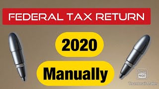 Easy way to estimate your tax return Manually calculate your refund [upl. by Arehc]