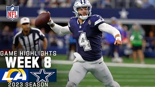 Los Angeles Rams vs Dallas Cowboys Game Highlights  NFL 2023 Week 8 [upl. by Kristof]