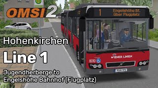 Hohenkirchen  Line 1  Volvo 7700A Facelift  Jugendherberge to Engelshöhe Bf  OMSI 2 60FPS [upl. by Drofhsa327]