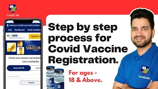 How to register for Covid vaccine 18 years  Corona vaccine registration kaise kare [upl. by Lontson526]