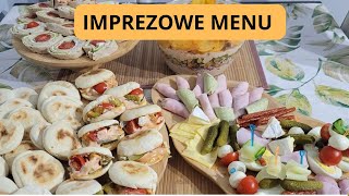 IMPREZOWE MENU Szybkie i proste przekąski dla niespodziewanych gości [upl. by Legnaros]