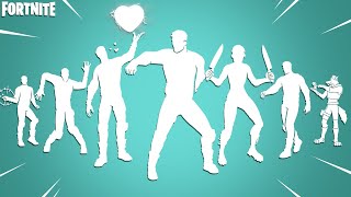 Top 50 Legendary Fortnite Dances amp Emotes Ask Me  Bad Bunny Chefs Special Empress Fan Dance [upl. by Marja325]