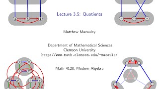 Visual Group Theory Lecture 35 Quotient groups [upl. by Togram]