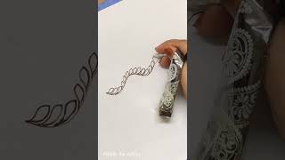 Bold leaves  Part 1  Tutorial organichennadesign hennatutorial hennadesign [upl. by Jew]