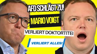 Mario Voigt ohne Doktortitel – AfD kontert und entlarvt die wahre Fratze der Altparteien [upl. by Qahsi362]