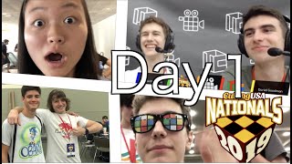 CubingUSA Nationals 2019 Competition VLOG Day 1 [upl. by Ewan818]