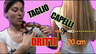 Tagliare i capelli da soli in 3 MOSSE  Taglio di capelli dritto 𝐏𝐄𝐑𝐅𝐄𝐓𝐓𝐎 [upl. by Publea]