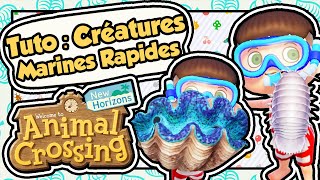 ASTUCE  COMMENT RÉCUPÉRER LES CRÉATURES MARINES RAPIDESRARES DANS ANIMAL CROSSING NEW HORIZONS [upl. by Eudosia194]