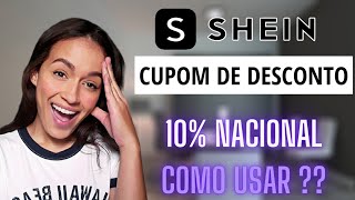 CUPOM DE DESCONTO SHEIN NACIONAL 10 DE MARKETPLACE [upl. by Areta]