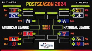 MLB Playoffs Picture 2024  MLB standings 2024  MLB wild Card  MLB Postseason 2024  MLB standings [upl. by Gans]