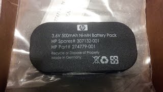 HP ProLiant ML350G5 Raid Controller Cache Battery 02May2015 [upl. by Anilok]